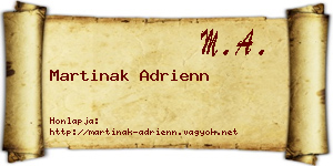 Martinak Adrienn névjegykártya